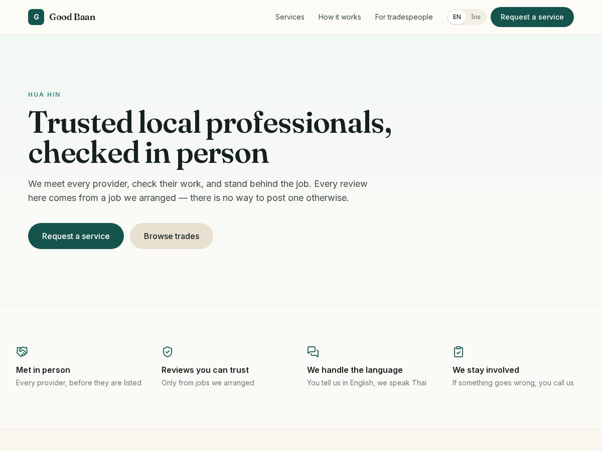 Landing-page snapshot of goodbaan.info