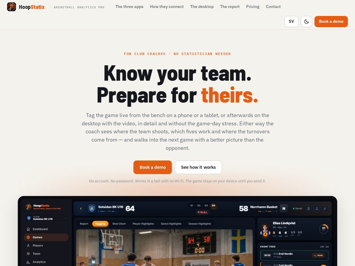 Landing-page snapshot of hoopstatix.com
