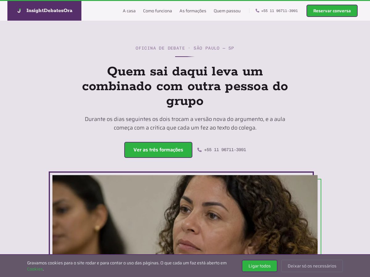 Landing-page snapshot of insightdebatesora.pro
