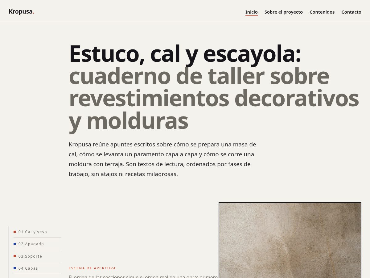 Landing-page snapshot of kropusa.world