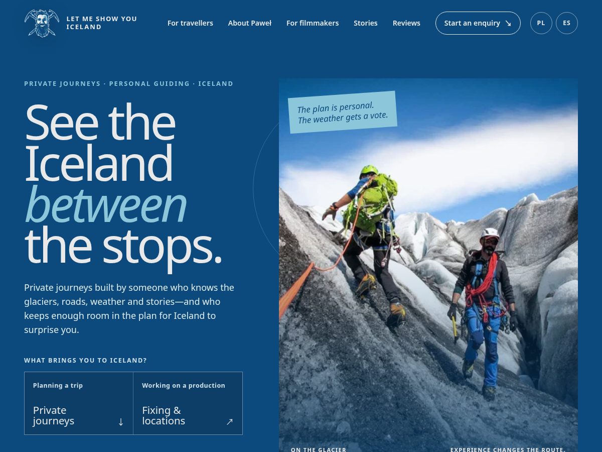Landing-page snapshot of letmeshowyouiceland.com