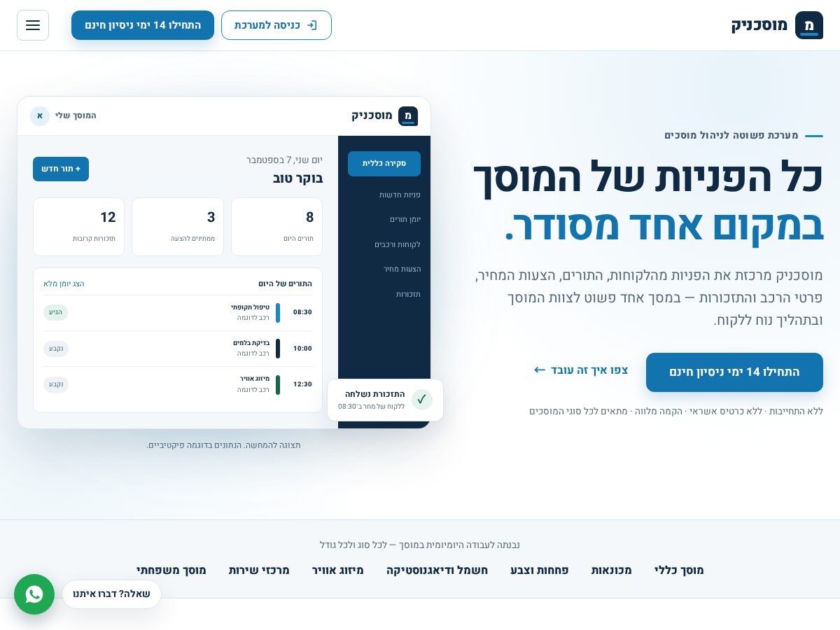 Landing-page snapshot of musachnik.net