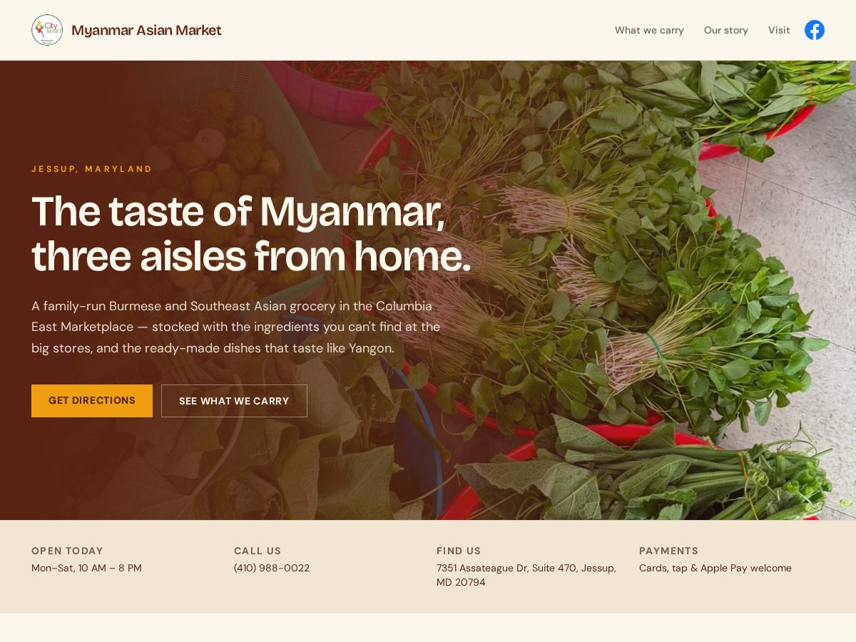 Landing-page snapshot of myanmarcitymart.com