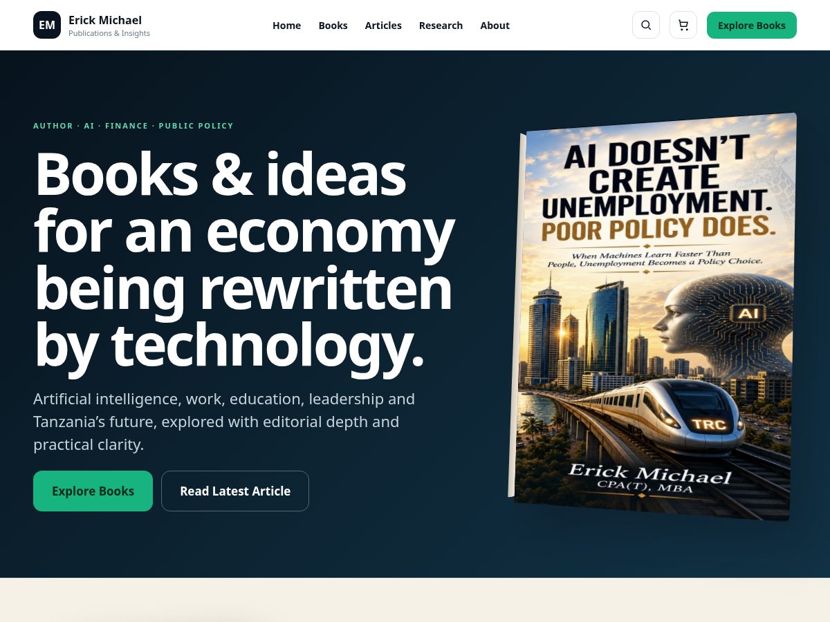 Landing-page snapshot of mybookstz.com