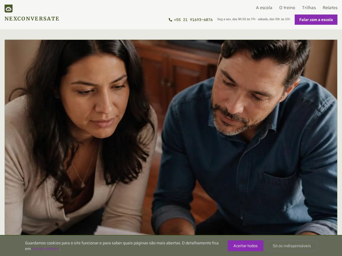 Landing-page snapshot of nexconversate.club