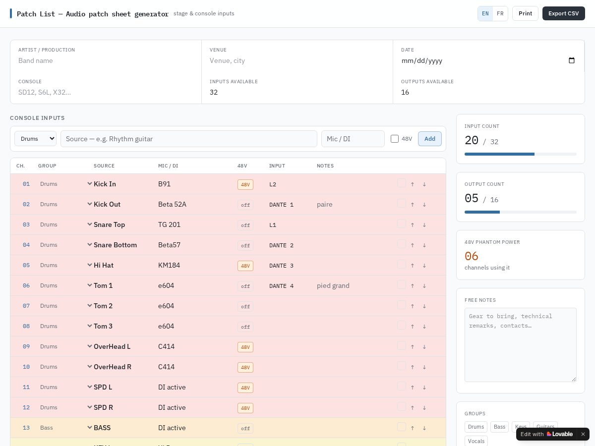 Landing-page snapshot of patchgenerator.com