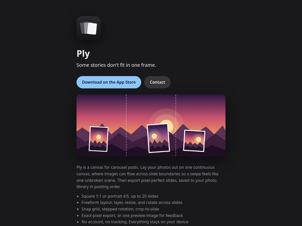 Landing-page snapshot of plyitup.com