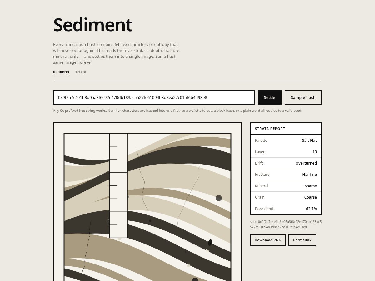 Landing-page snapshot of sediment.website