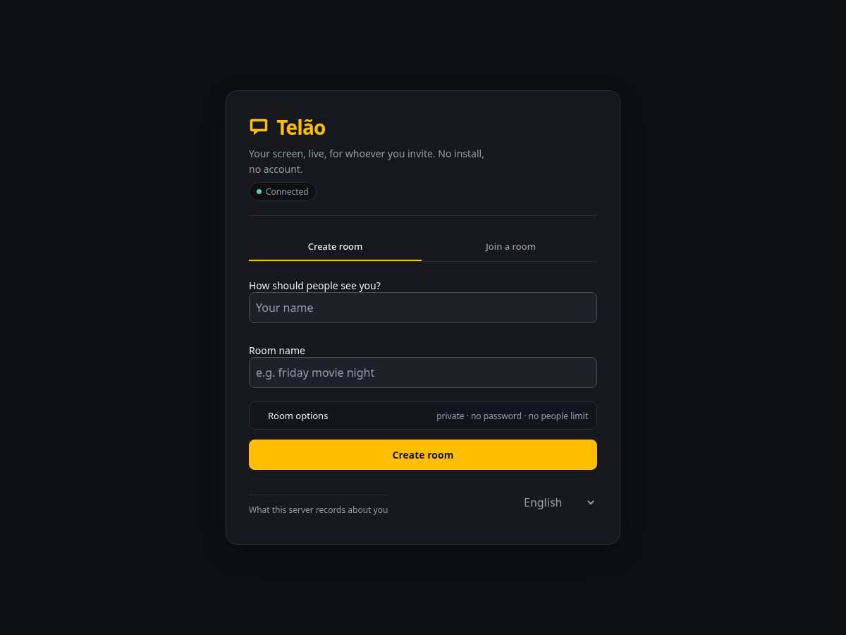 Landing-page snapshot of telao.app