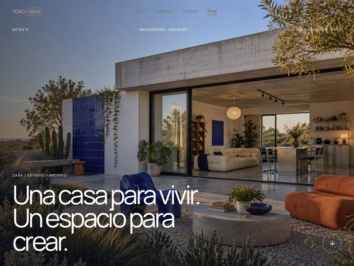 Landing-page snapshot of tokohaus.com