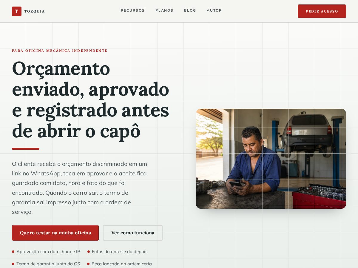 Landing-page snapshot of torquiaoficina.com