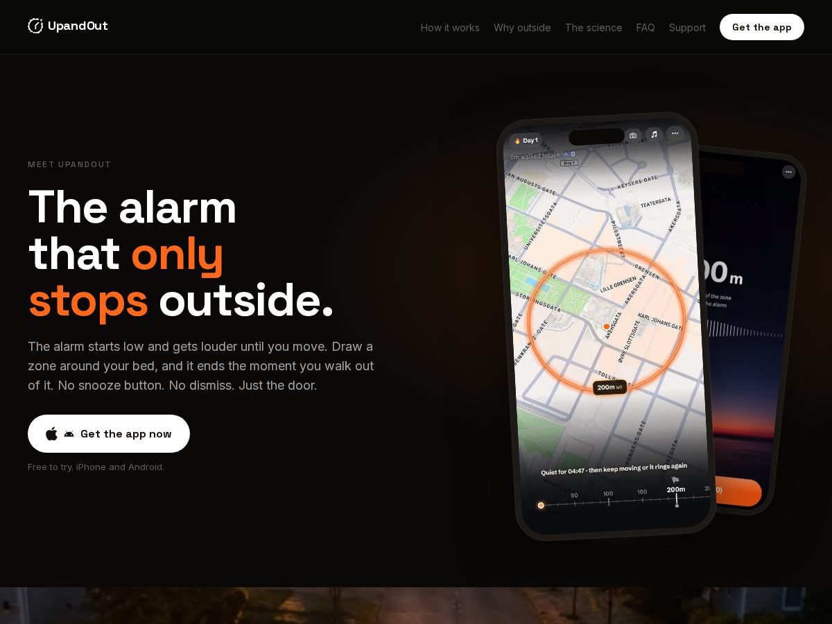Landing-page snapshot of upandout.app