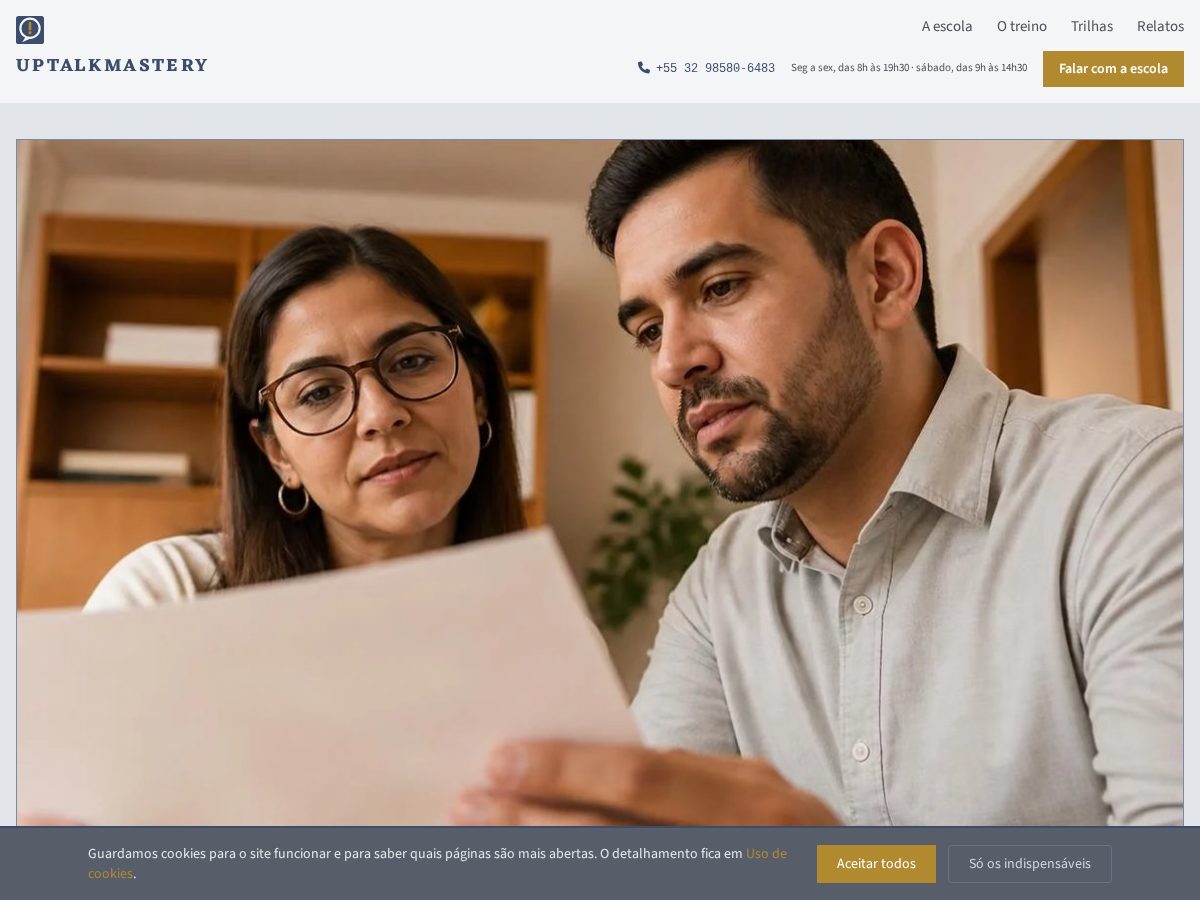 Landing-page snapshot of uptalkmastery.digital