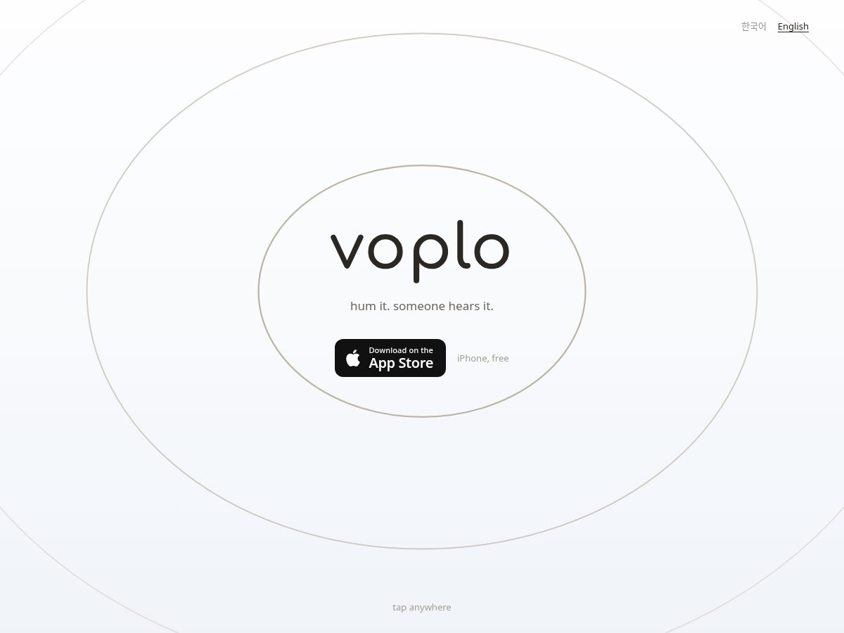 Landing-page snapshot of voplo.app