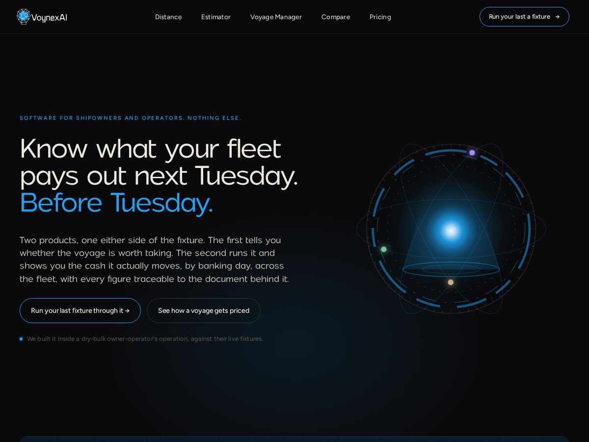 Landing-page snapshot of voynexai.com