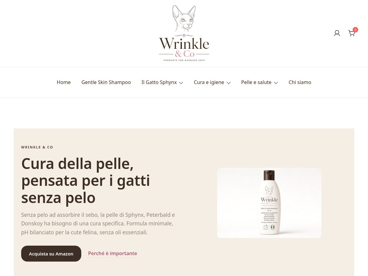 Landing-page snapshot of wrinkleandco.com