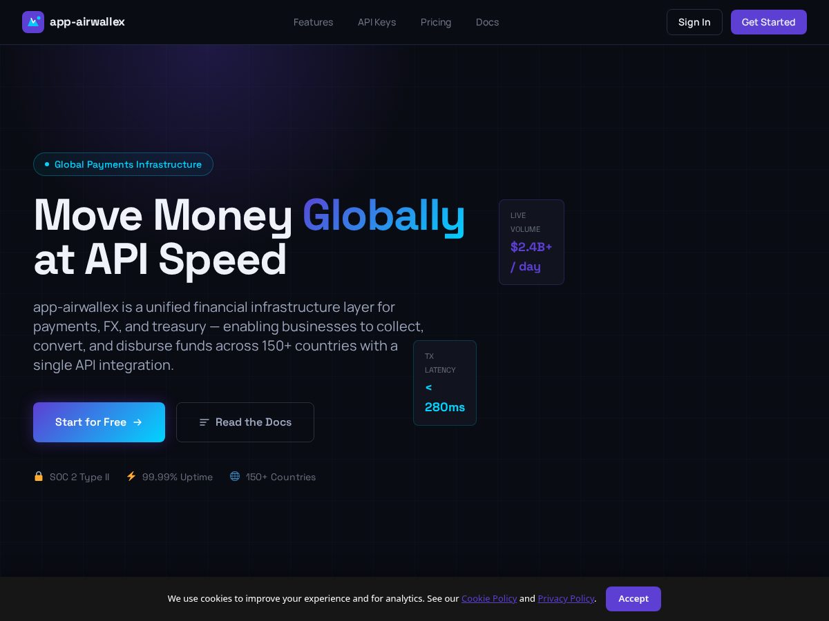 Landing-page snapshot of app-airwallex.com