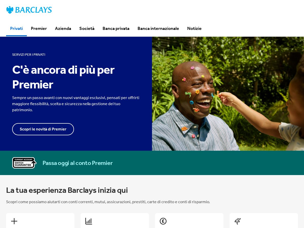 Landing-page snapshot of bcslfinitaly.com