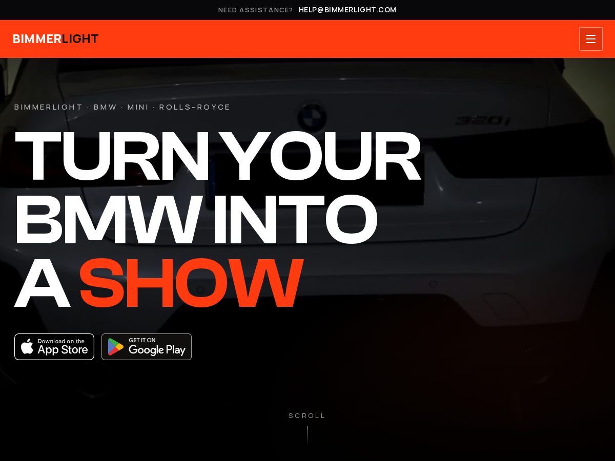 Landing-page snapshot of bimmercommander.com