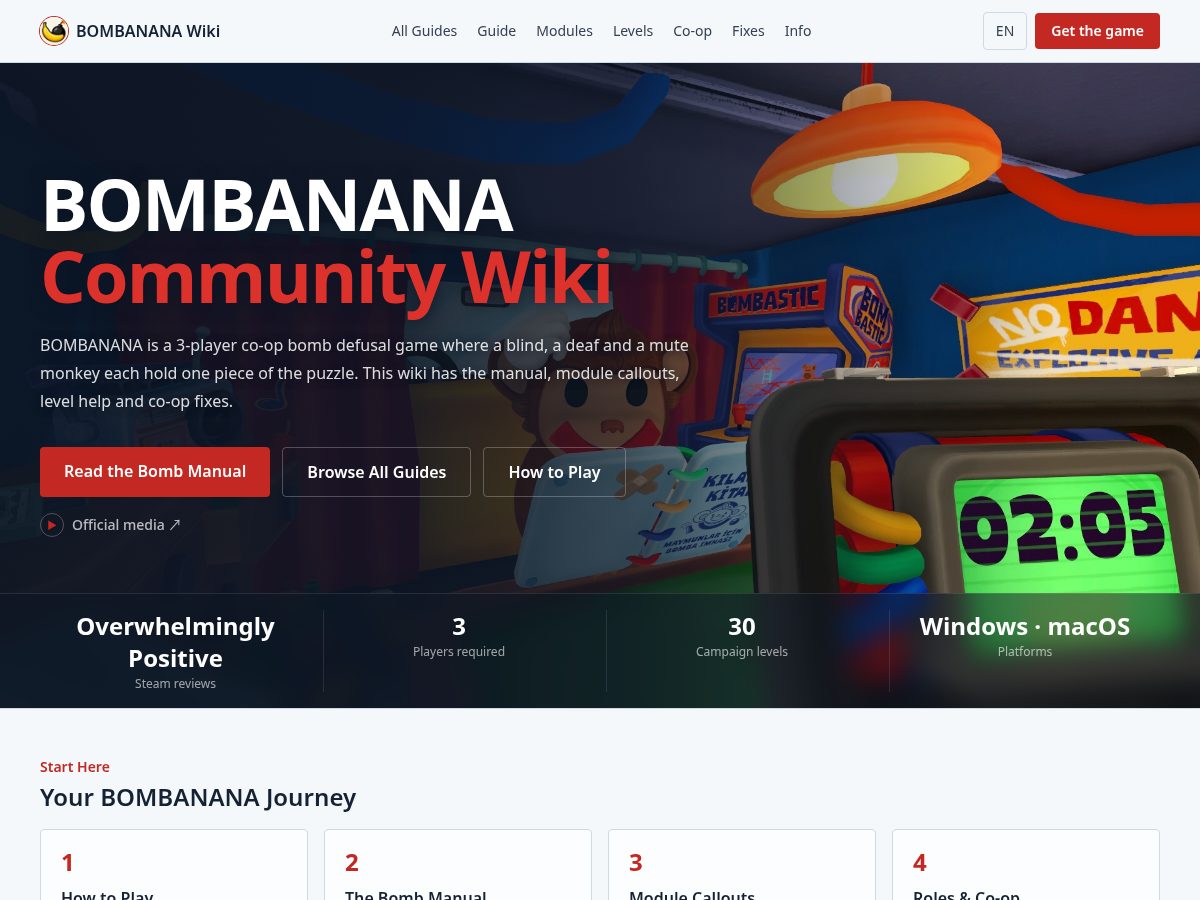 Landing-page snapshot of bom-banana.online