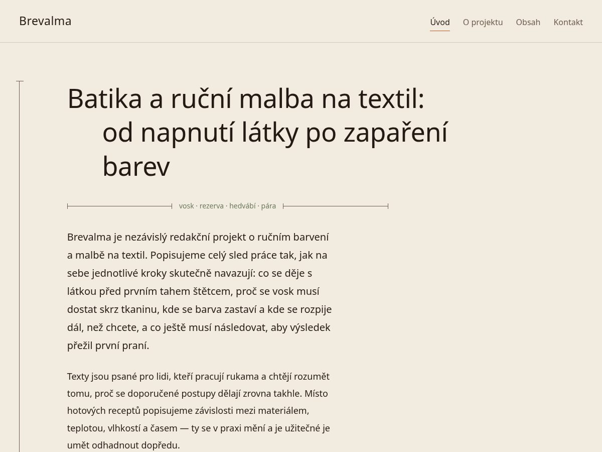 Landing-page snapshot of brevalma.world