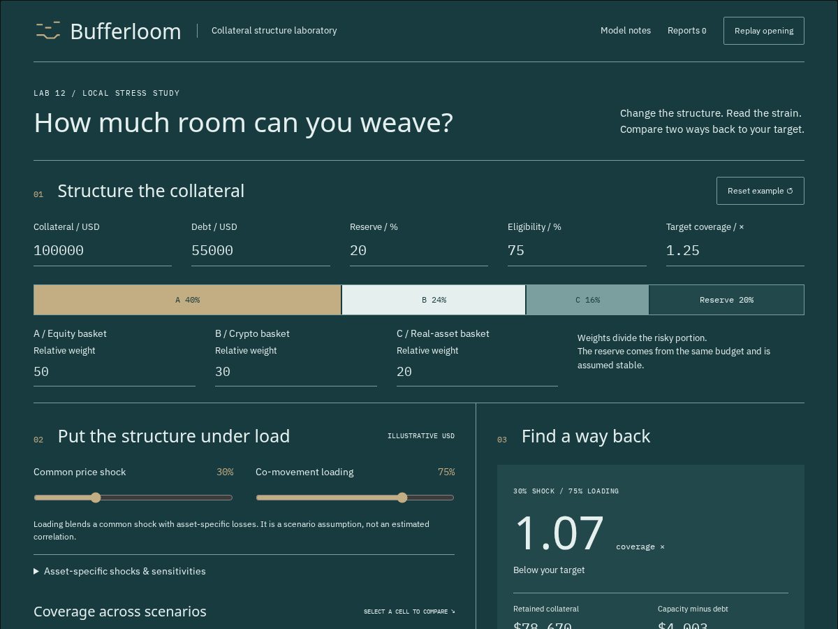 Landing-page snapshot of bufferloom.xyz