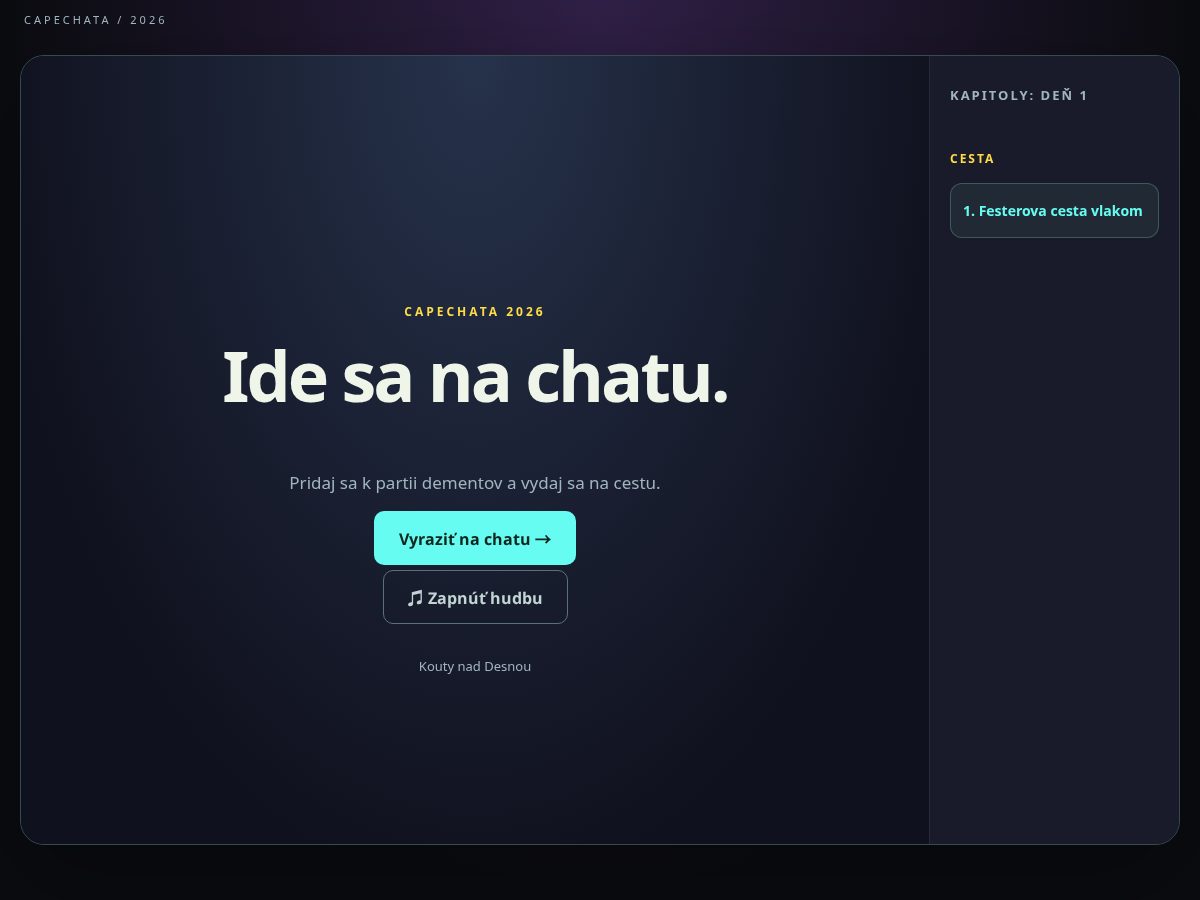 Landing-page snapshot of capechata.site