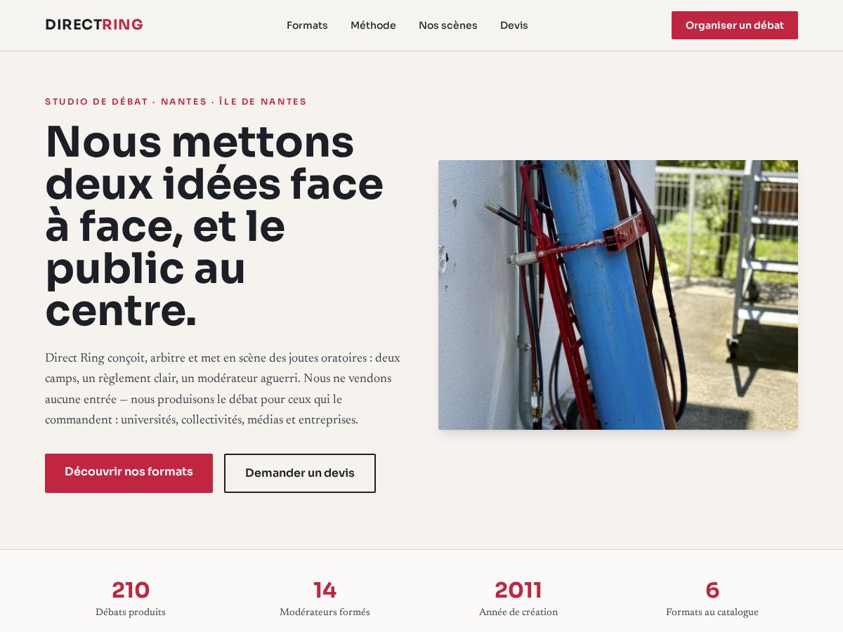 Landing-page snapshot of directring.pro