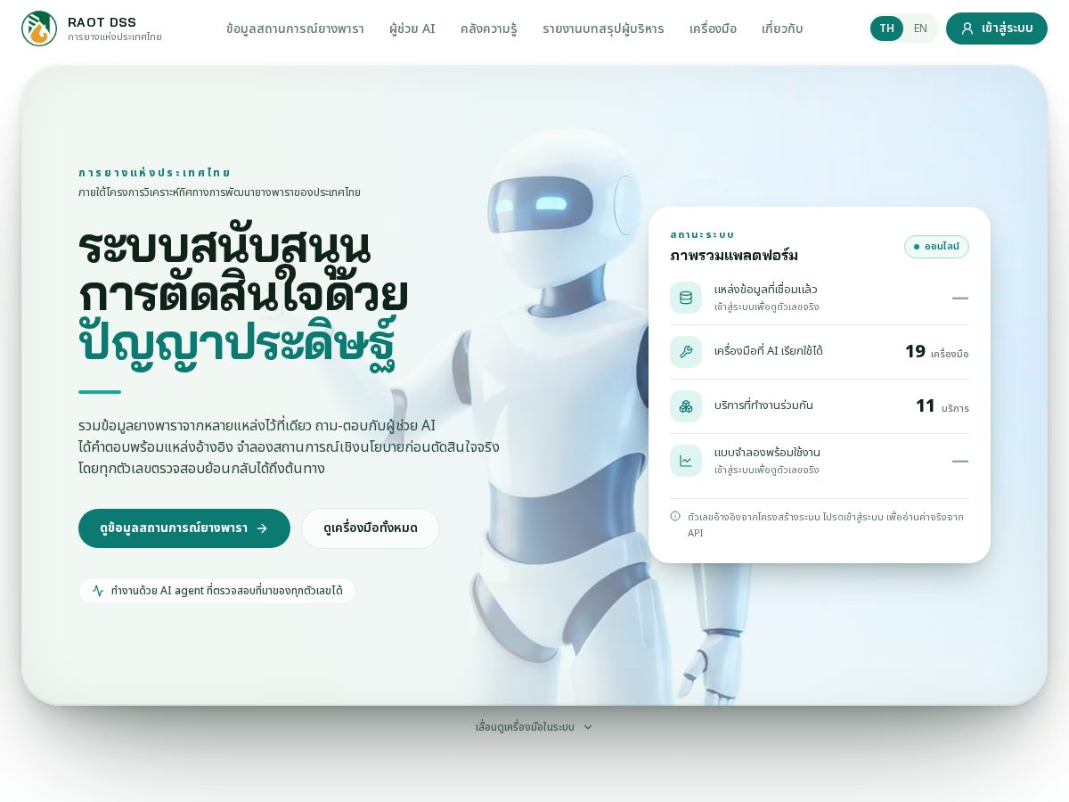 Landing-page snapshot of dss-raot.com