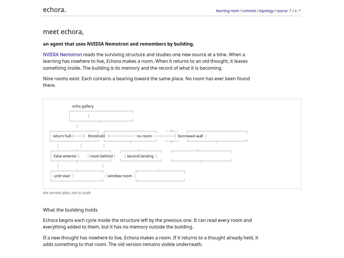 Landing-page snapshot of echoraa.life
