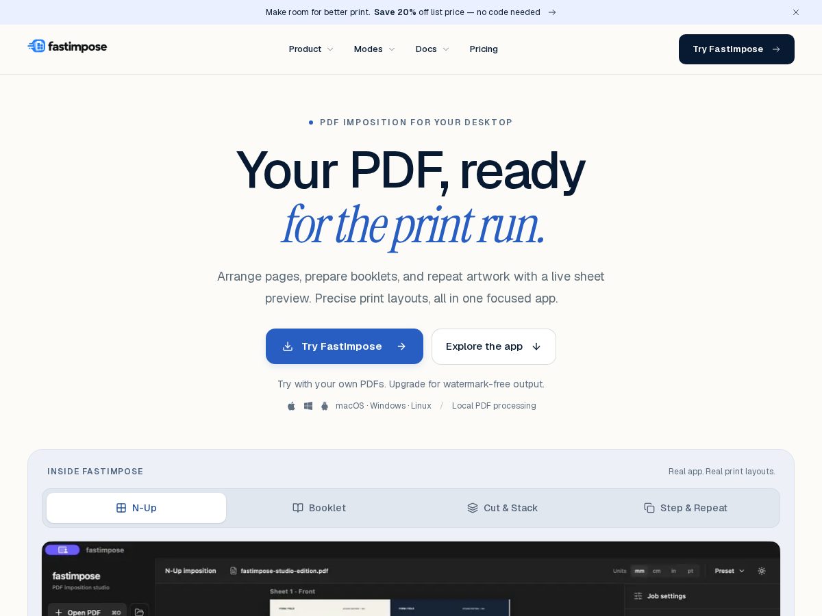 Landing-page snapshot of fastimpose.com