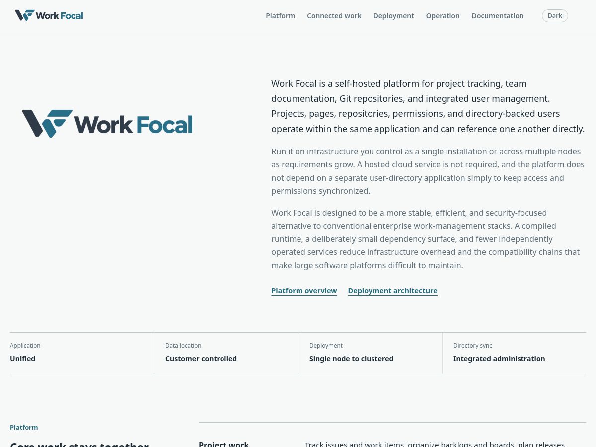 Landing-page snapshot of focalrun.net