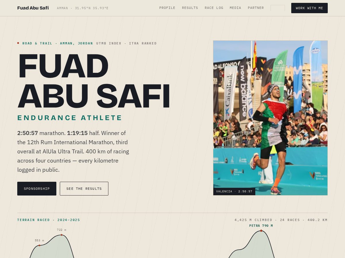 Landing-page snapshot of fuad.run