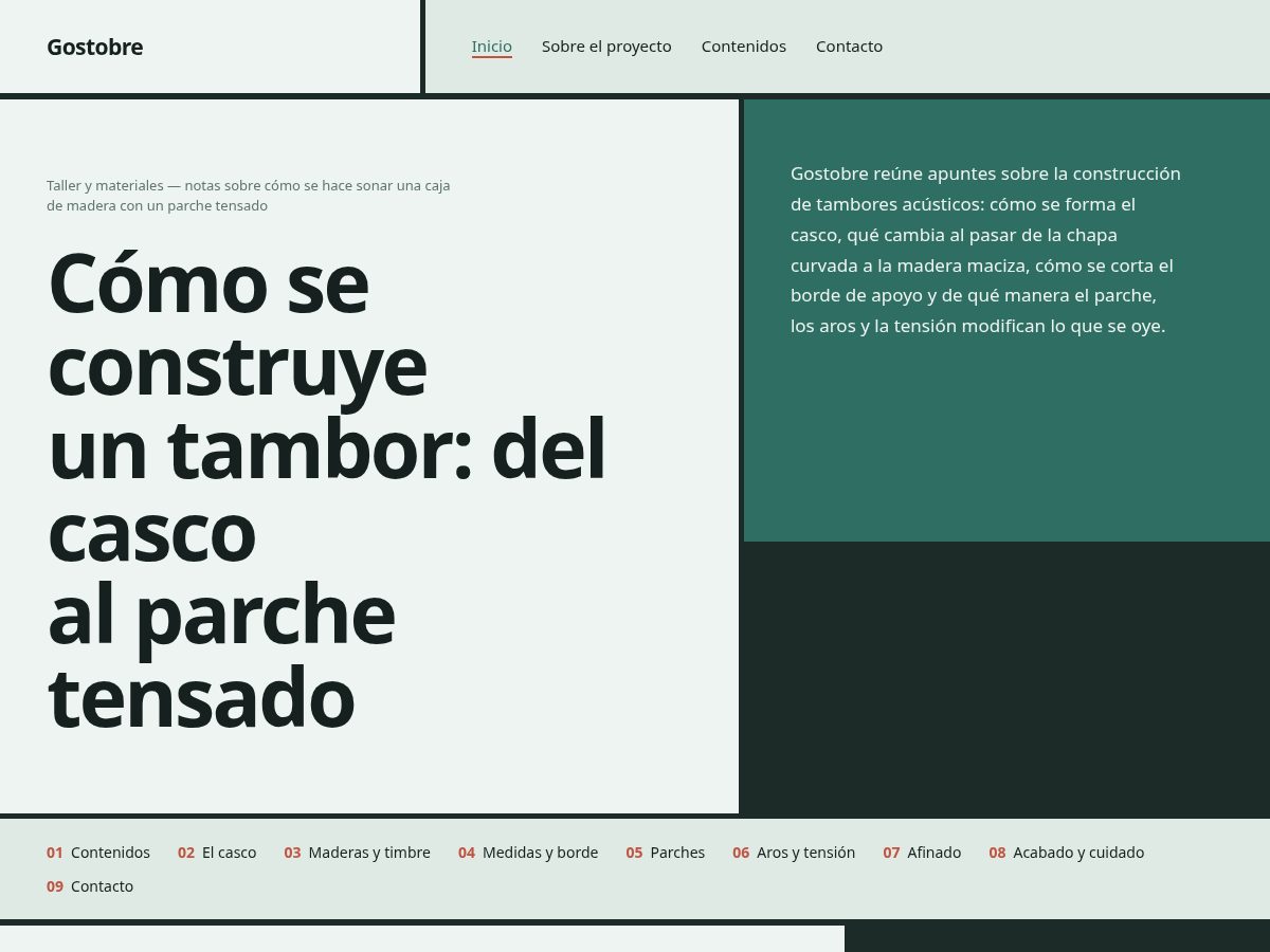 Landing-page snapshot of gostobre.world