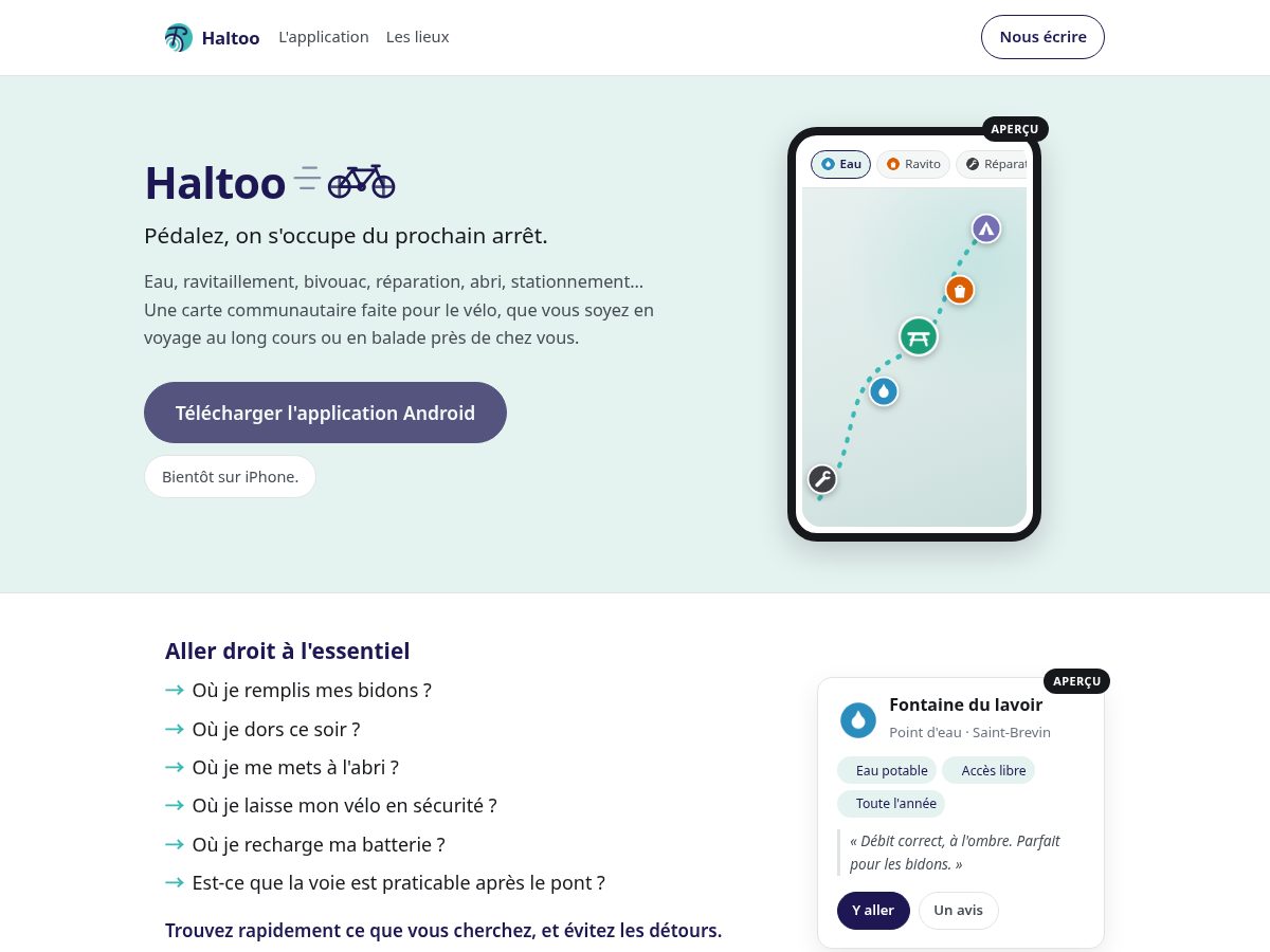 Landing-page snapshot of haltoo.com