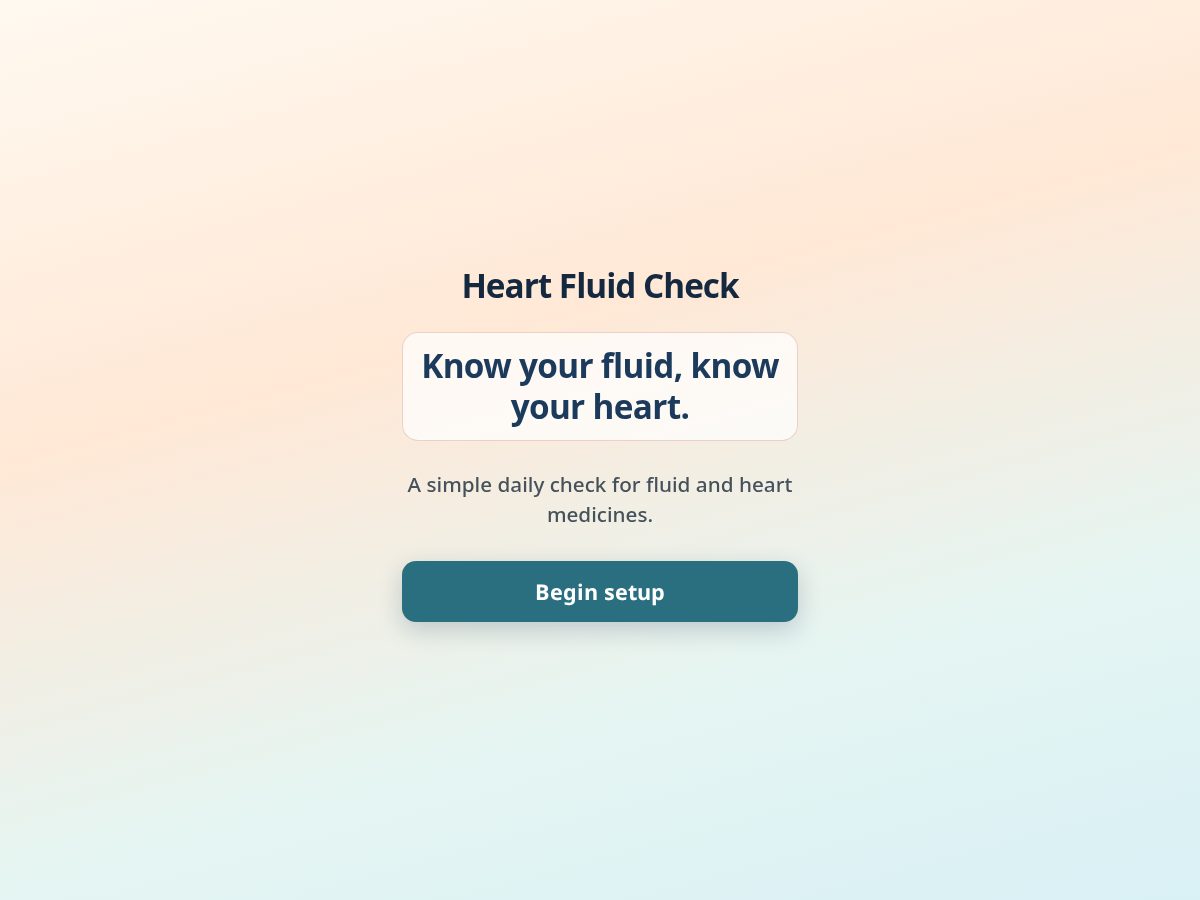 Landing-page snapshot of heartfluid.com