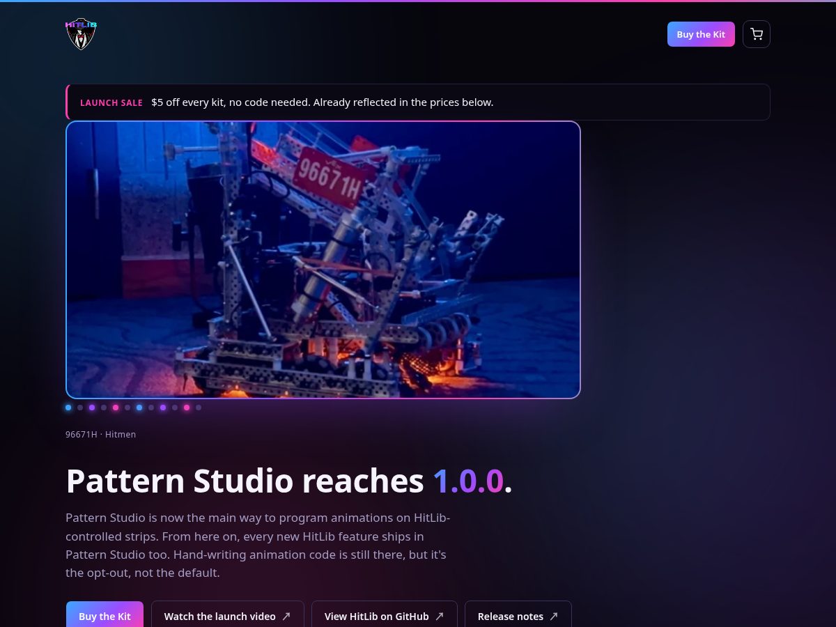 Landing-page snapshot of hitlib.org