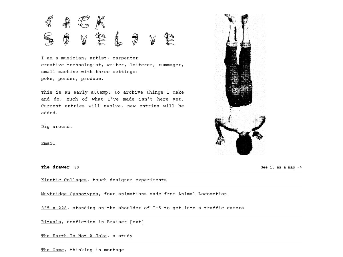 Landing-page snapshot of jacksovelove.com