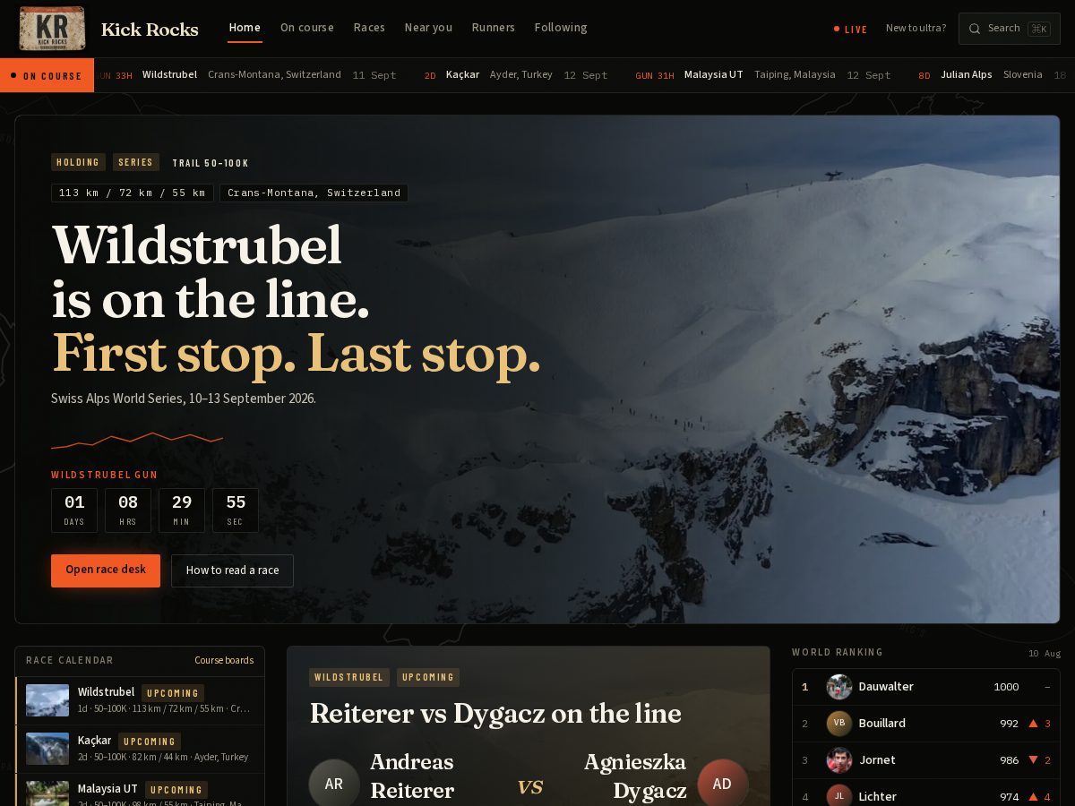 Landing-page snapshot of kickrocks.run