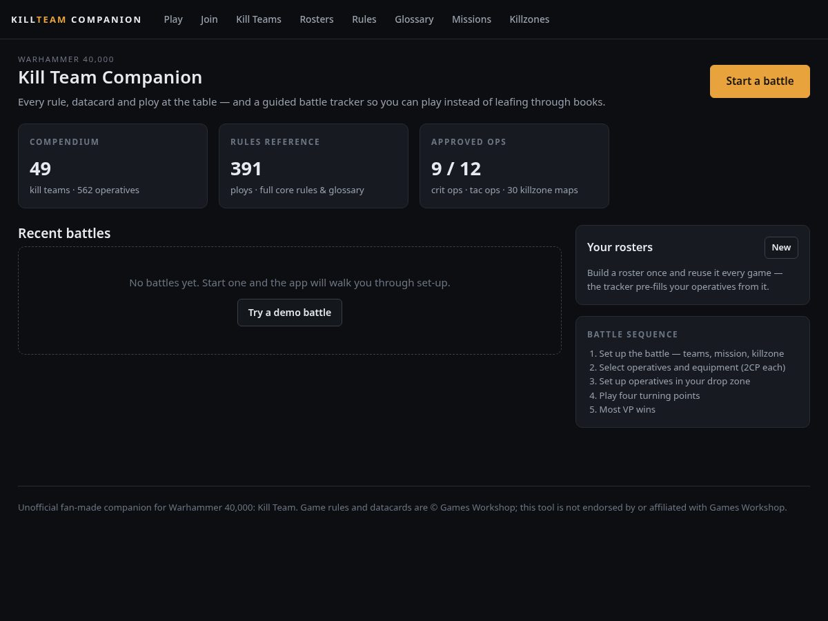 Landing-page snapshot of ktcompanion.com