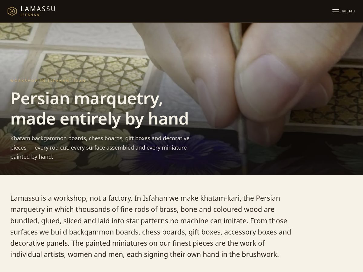 Landing-page snapshot of lamassu.info