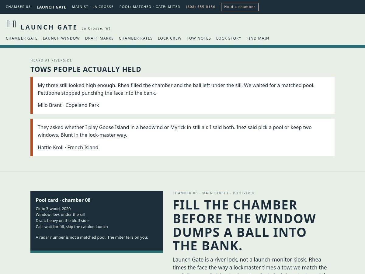 Landing-page snapshot of launchgate.click