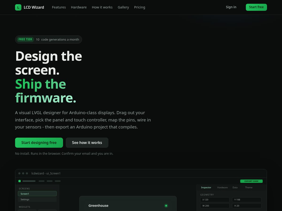 Landing-page snapshot of lcdwizard.online