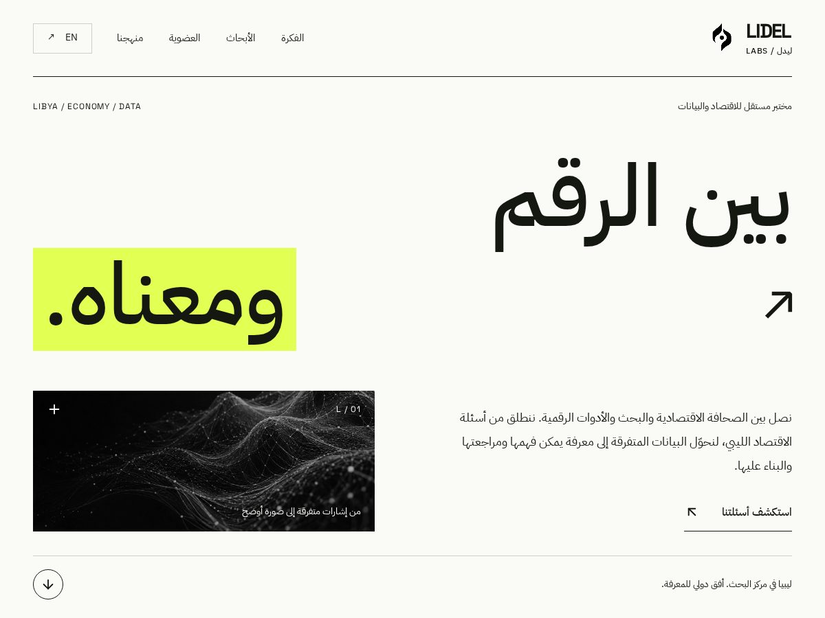 Landing-page snapshot of lidellabs.com