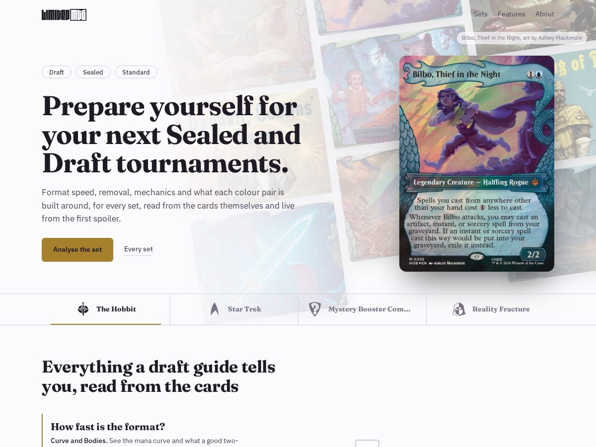 Landing-page snapshot of limitedmtg.com