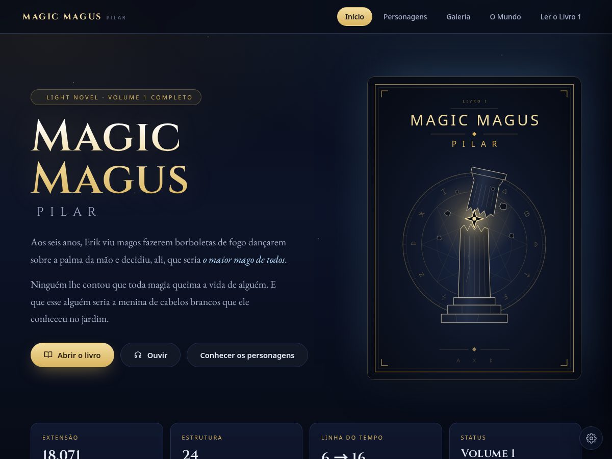 Landing-page snapshot of magicmagus.site