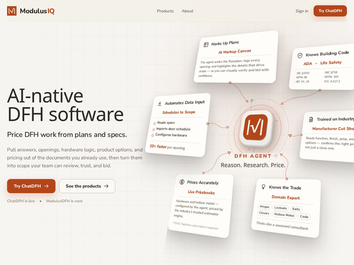 Landing-page snapshot of monadity.com