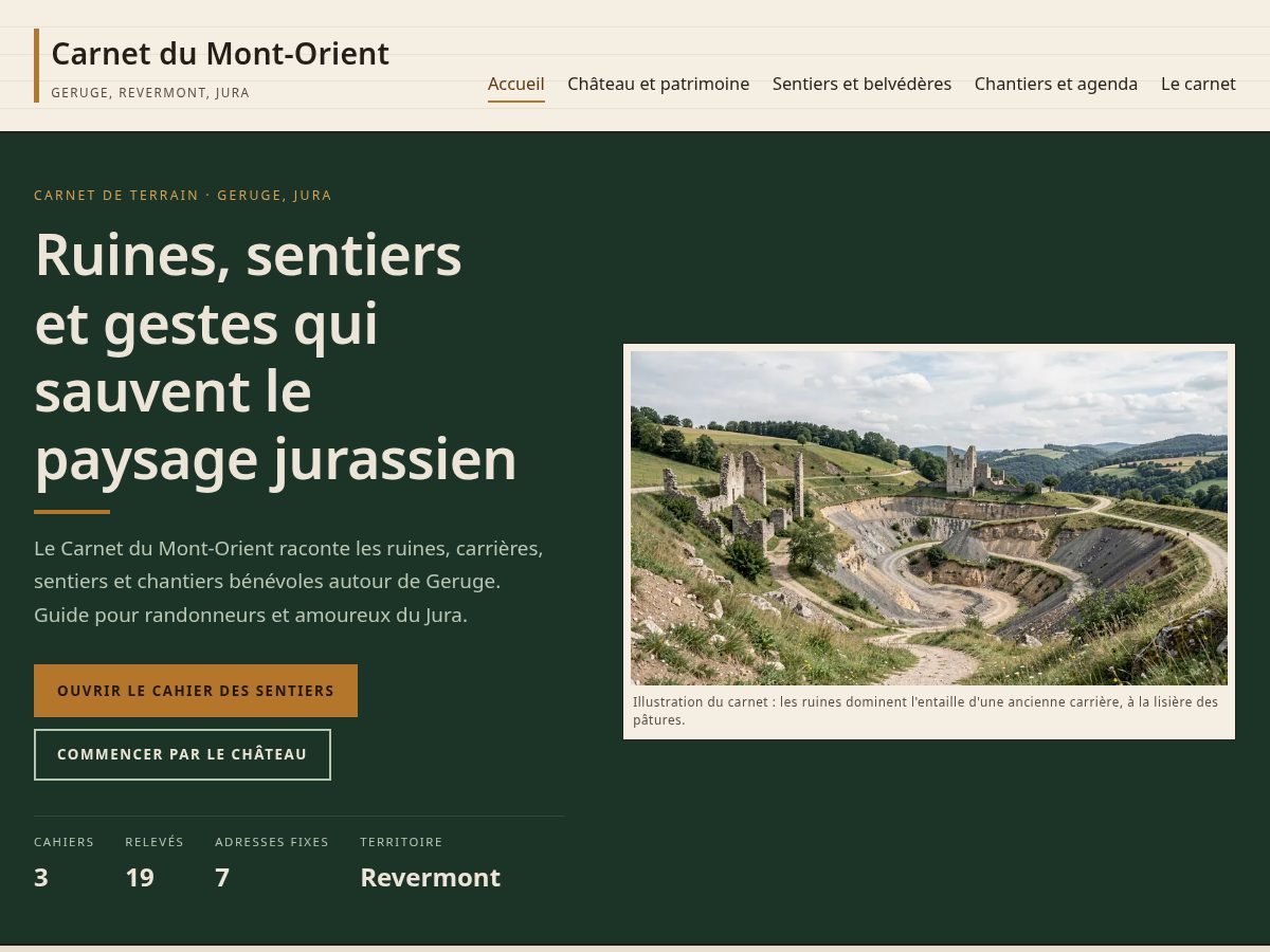 Landing-page snapshot of montorient.com
