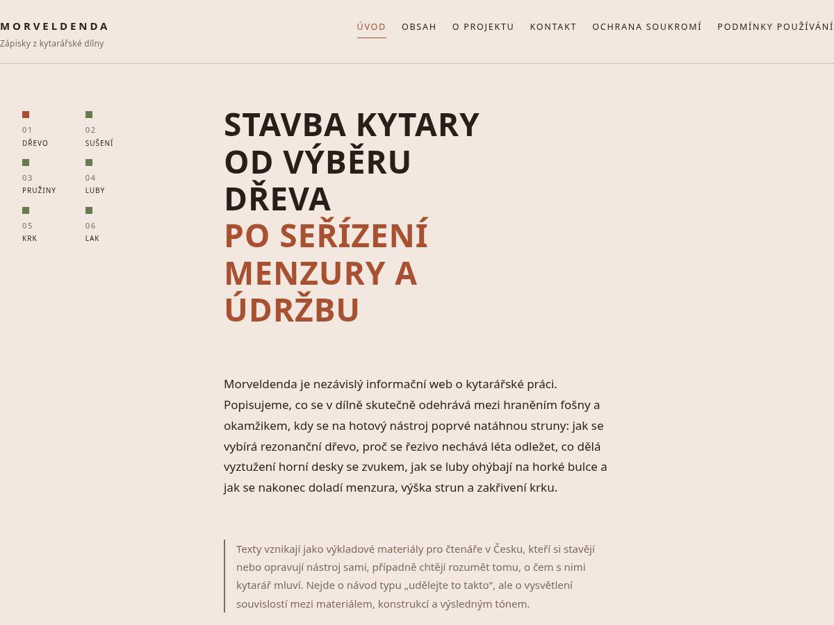 Landing-page snapshot of morveldenda.world
