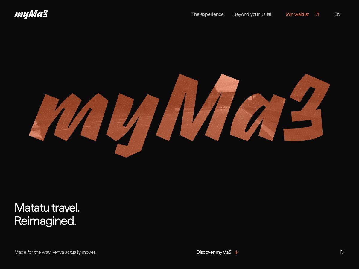 Landing-page snapshot of myma3.com
